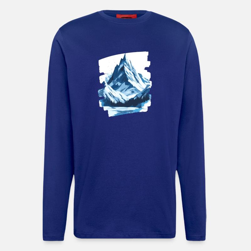 Mountains Climbing Climbers Hiking - Longsleeve - made by SPREAD - Iconic Blue
