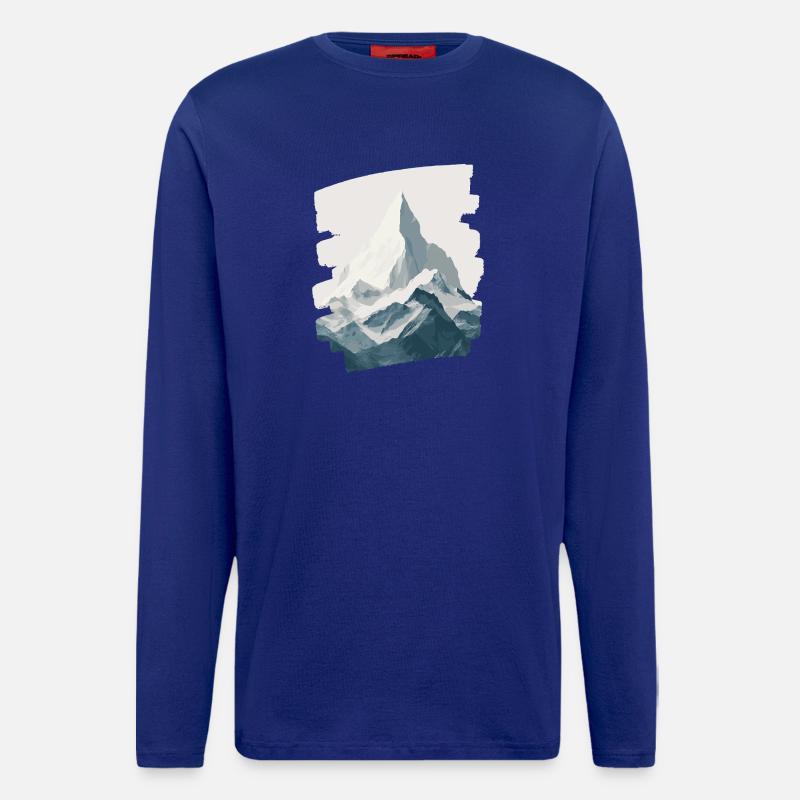 Berge Klettern Kletterer Wandern - Langarmshirt - made by SPREAD  - Iconic Blue