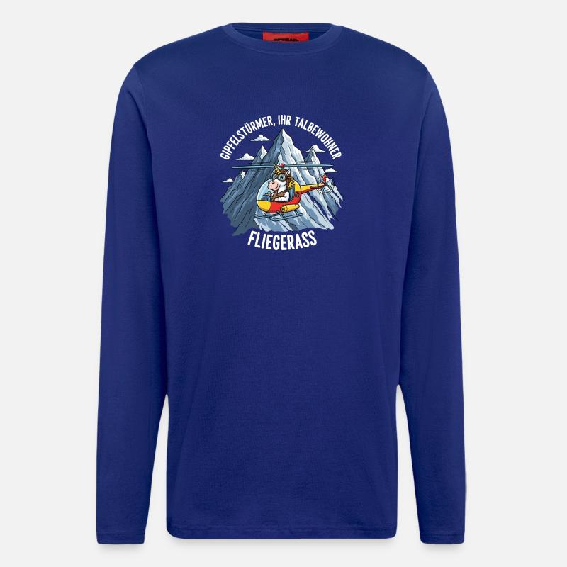 Einhorn-Pilot - Langarmshirt - made by SPREAD  - Iconic Blue