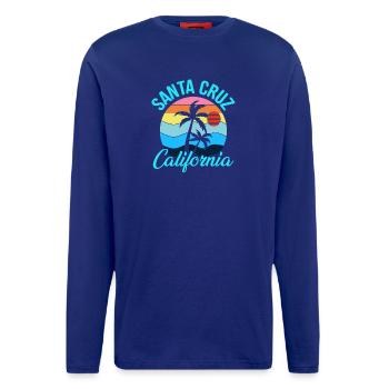 Santa Cruz California - Langarmshirt - made by SPREAD  - Iconic Blue - Vorne