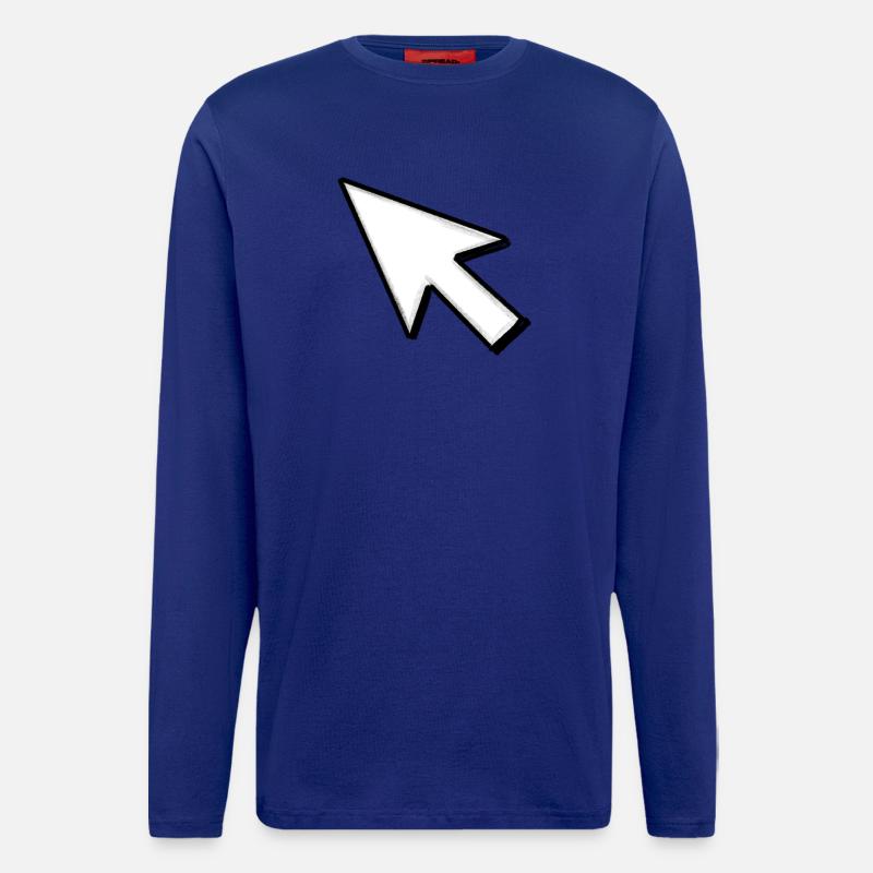 Cursor: Click mich! - Langarmshirt - made by SPREAD - Iconic Blue