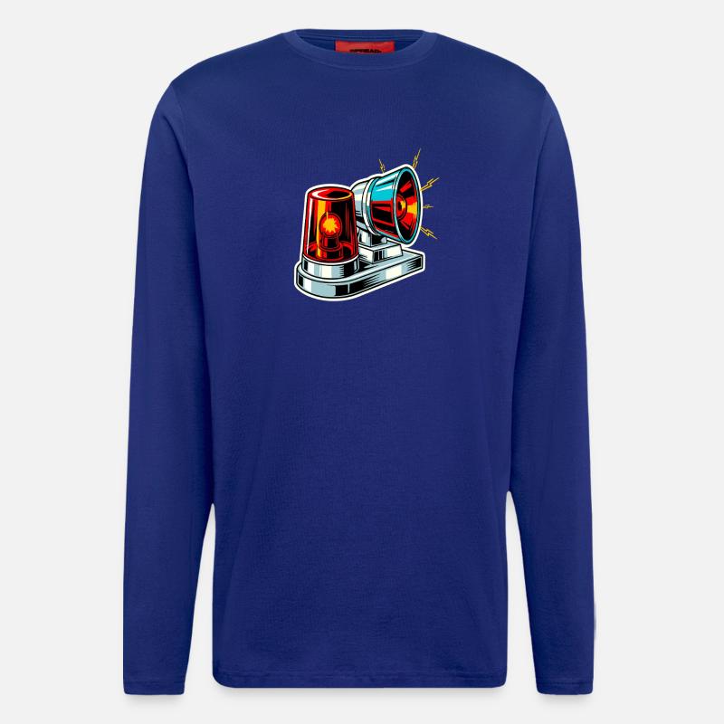 Fire Siren Warning Light - Longsleeve - made by SPREAD - Iconic Blue