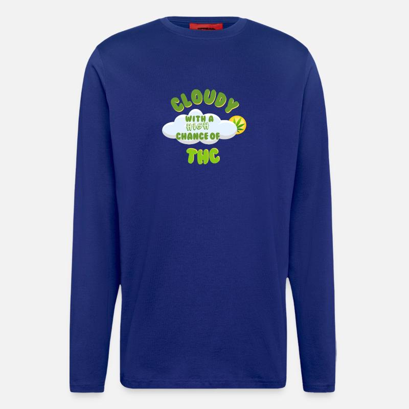 Cloudy THC Celebration Design - Longsleeve - made by SPREAD  - Iconic Blue