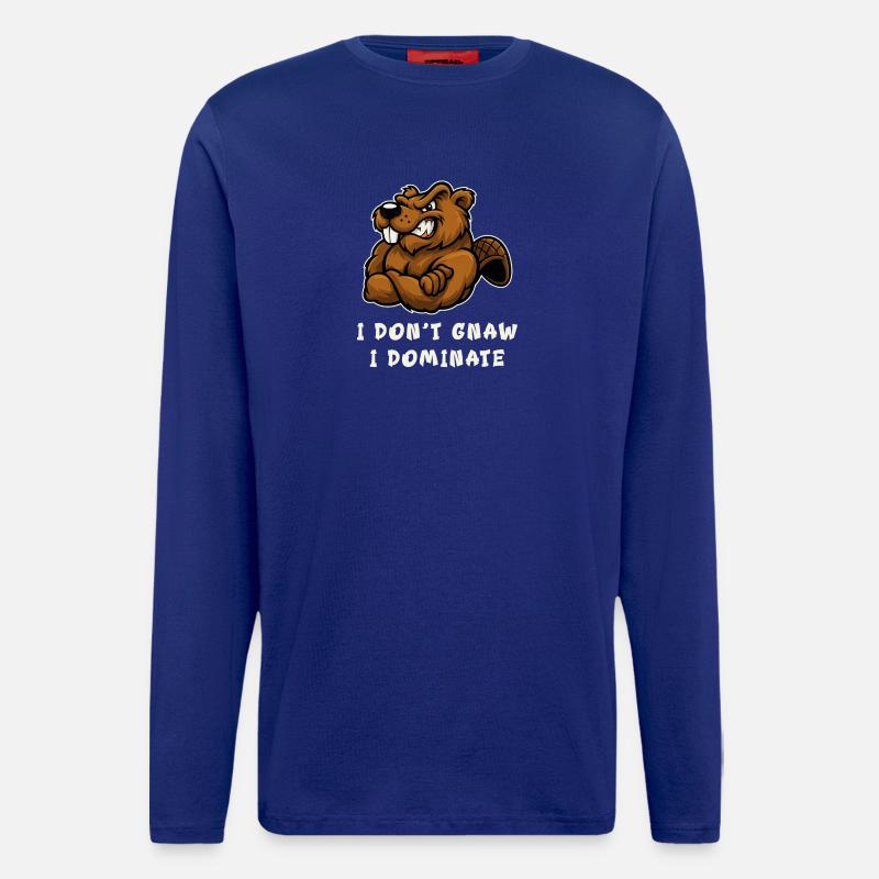 I don't nibble, I dominate - Longsleeve - made by SPREAD - Iconic Blue