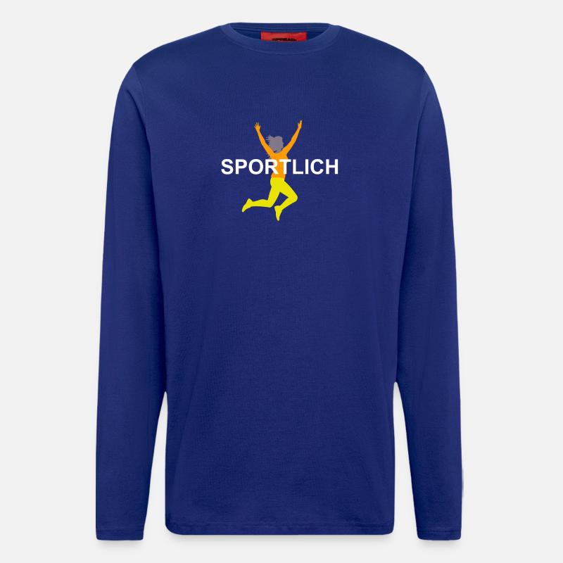 Dynamic Sprinter Illustration - Longsleeve - made by SPREAD  - Iconic Blue