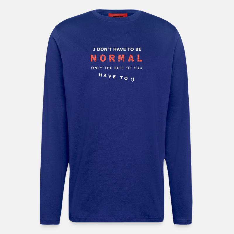Expressive Courage Phrase Description - Longsleeve - made by SPREAD  - Iconic Blue