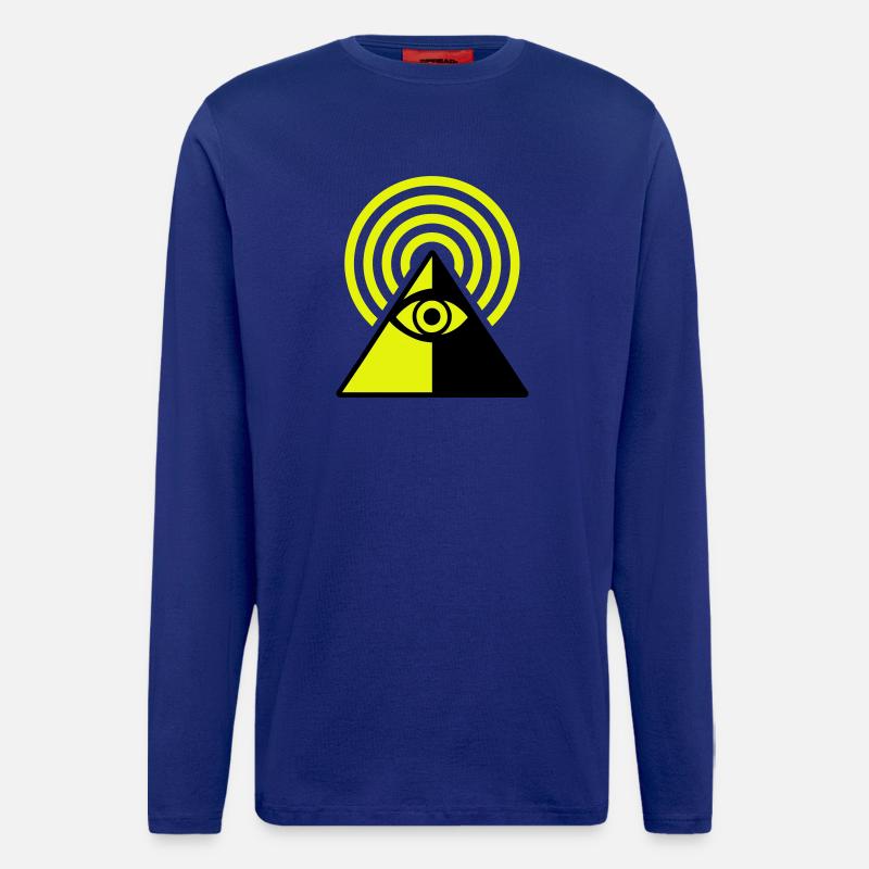 Pyramide Eye - Langarmshirt - made by SPREAD  - Iconic Blue