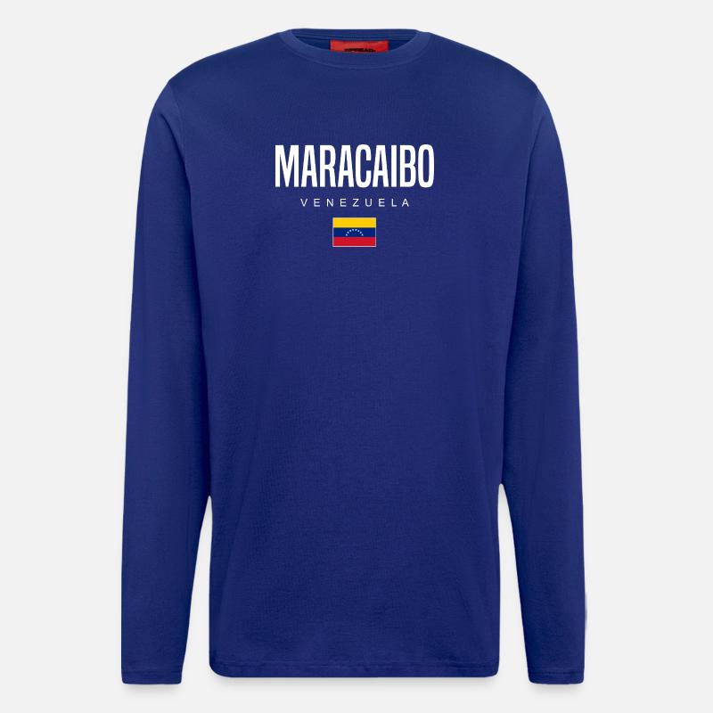 Maracaibo Venezuela - Langarmshirt - made by SPREAD - Iconic Blue