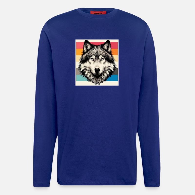 Wolf - Langarmshirt - made by SPREAD  - Iconic Blue