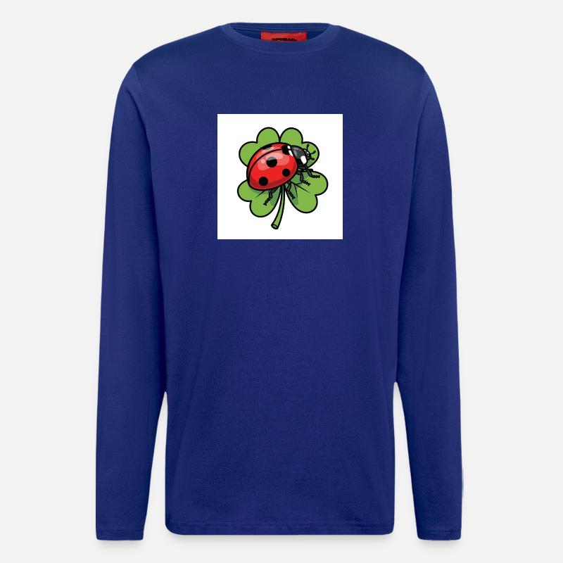 Shamrock with ladybug design - Longsleeve - made by SPREAD  - Iconic Blue