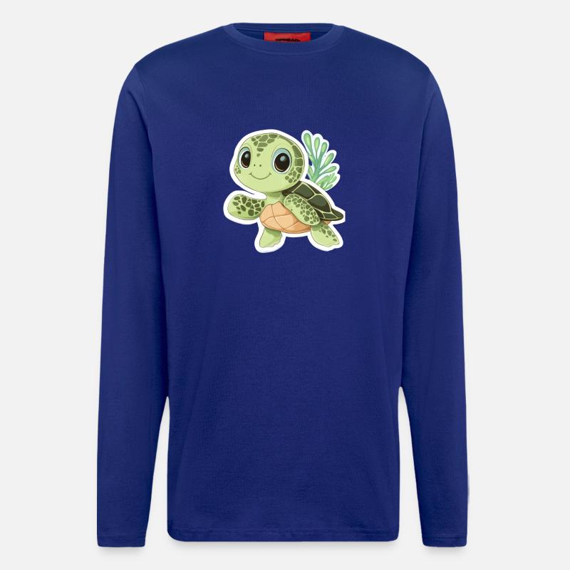 Schildkröte - Langarmshirt - made by SPREAD  - Iconic Blue