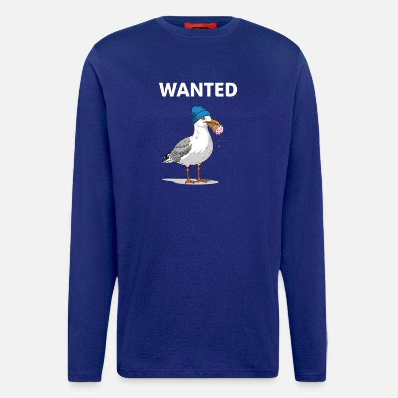 Gesucht Möwe Eiscreme Abenteuer - Manches longues bio décontracté fabriqué en UE - Iconic Blue