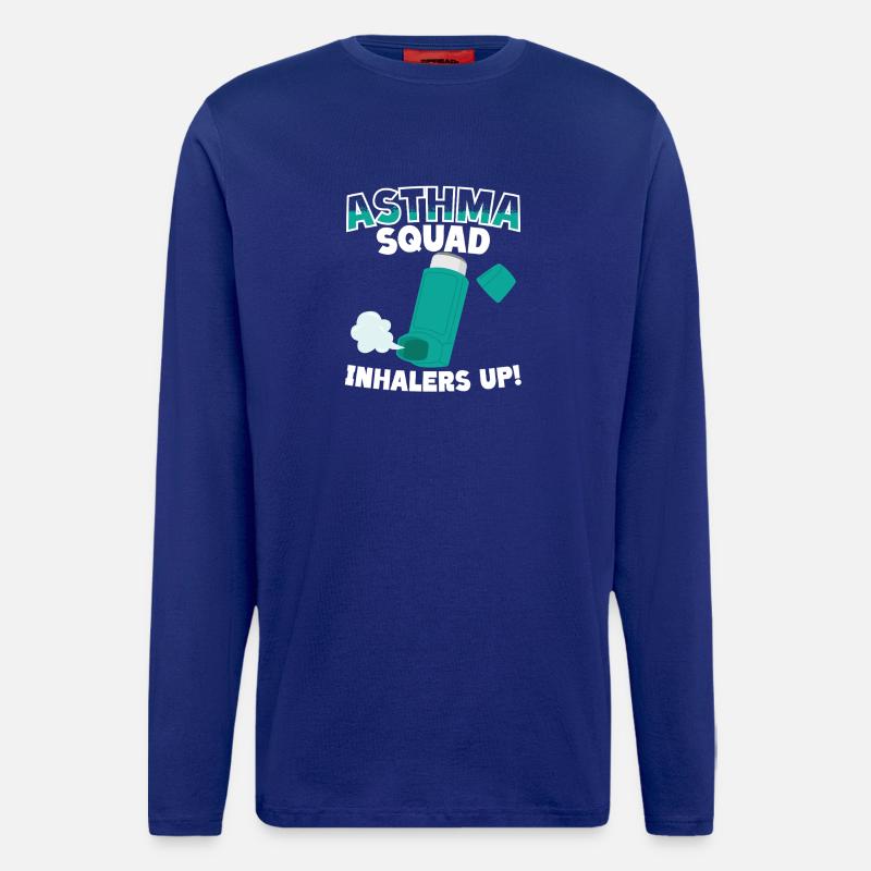 Asthma Squad Inhalers Up Asthmatiker - Langarmshirt - made by SPREAD  - Iconic Blue