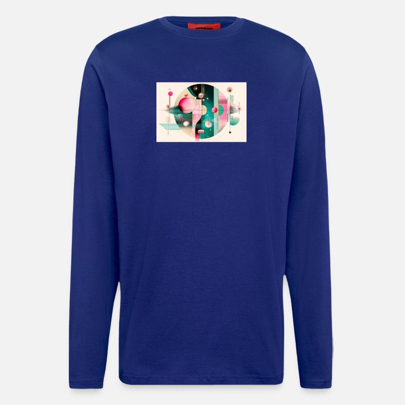 Abstract composition with chromatic flight - Longsleeve - made by SPREAD  - Iconic Blue