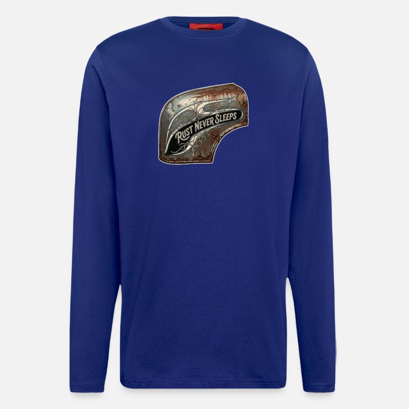 Rost nie schläft Metallkunst - Langarmshirt - made by SPREAD - Iconic Blue