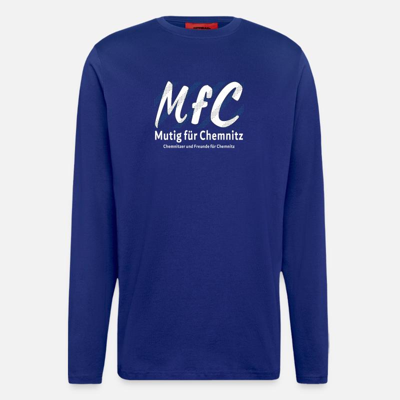 Chemnitz Courageous for Chemnitz - Longsleeve - made by SPREAD  - Iconic Blue