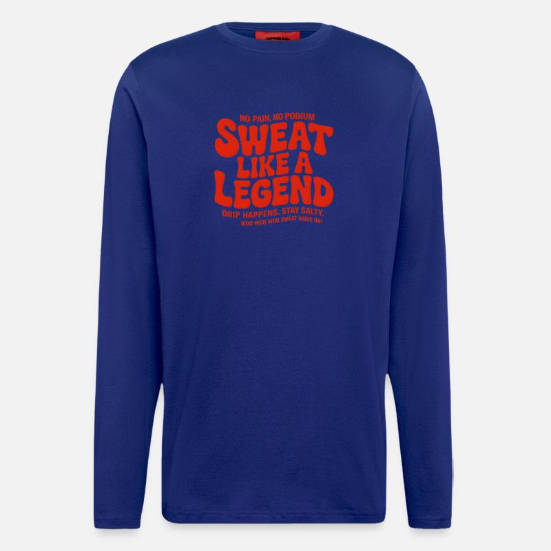 Schwitzen wie eine Legende - Langarmshirt - made by SPREAD  - Iconic Blue