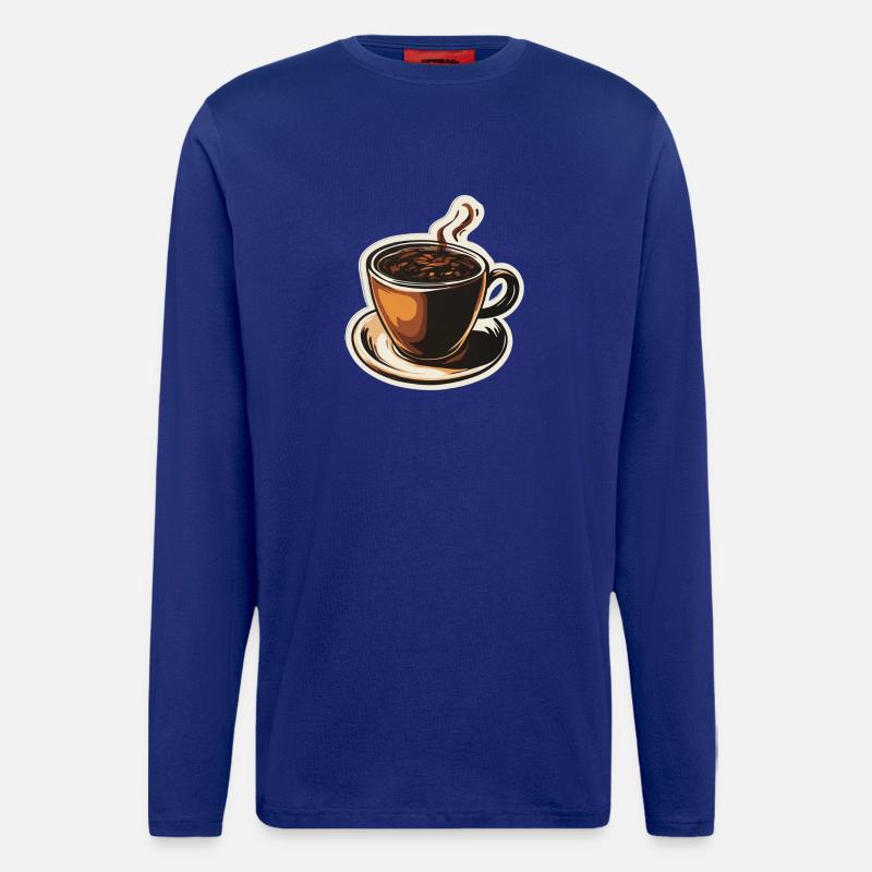 Kaffee - Langarmshirt - made by SPREAD  - Iconic Blue