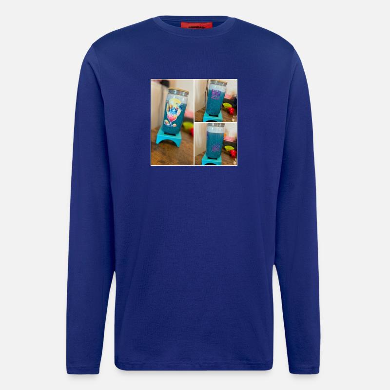 Glitzerbecher - Langarmshirt - made by SPREAD  - Iconic Blue