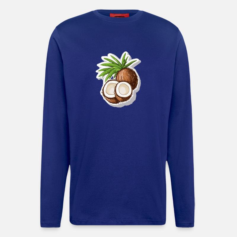 Kokosnuss Coconut - Langarmshirt - made by SPREAD  - Iconic Blue