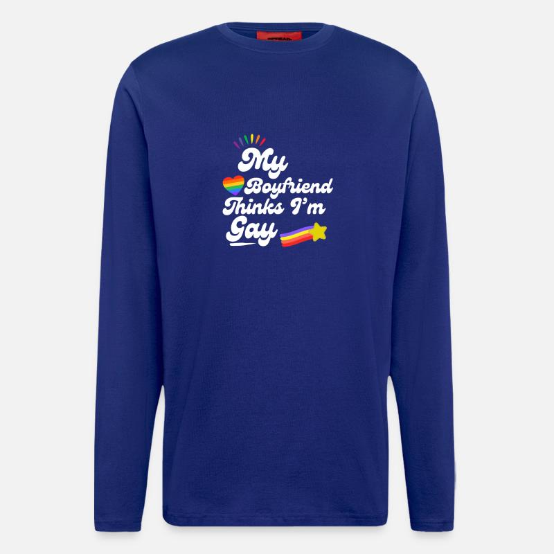 Rainbow Love Pride Erklärung - Langarmshirt - made by SPREAD  - Iconic Blue