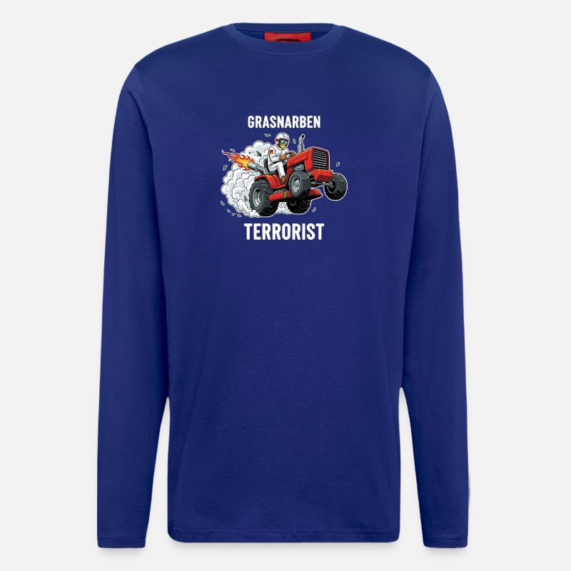 Grasnarben-Terrorist - Langarmshirt - made by SPREAD  - Iconic Blue