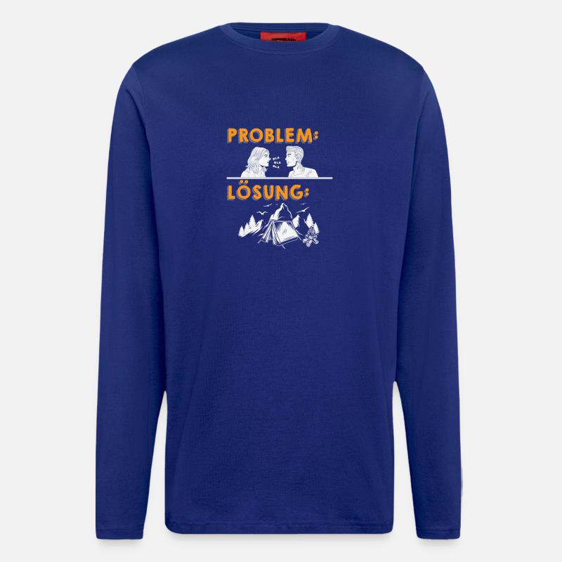 Camper Camping Caravan Saying - Longsleeve - made by SPREAD  - Iconic Blue