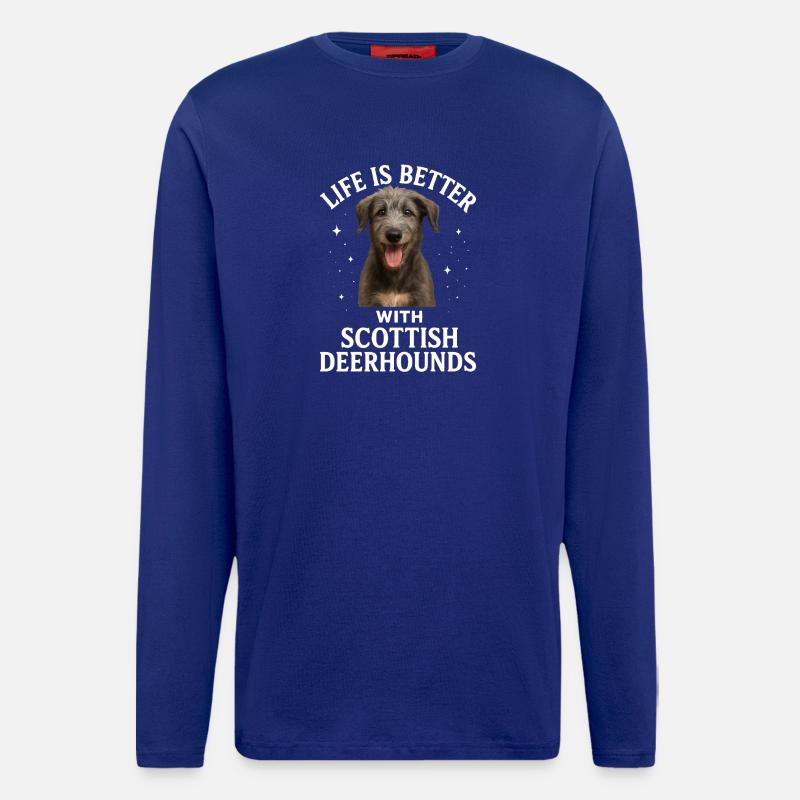 Scottish Deerhound - Langarmshirt - made by SPREAD  - Iconic Blue