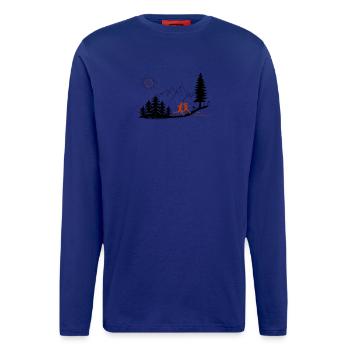 Trailrunner Geschenk Läufer Berge T-Shirt Hoodie - Langarmshirt - made by SPREAD  - Iconic Blue - Vorne