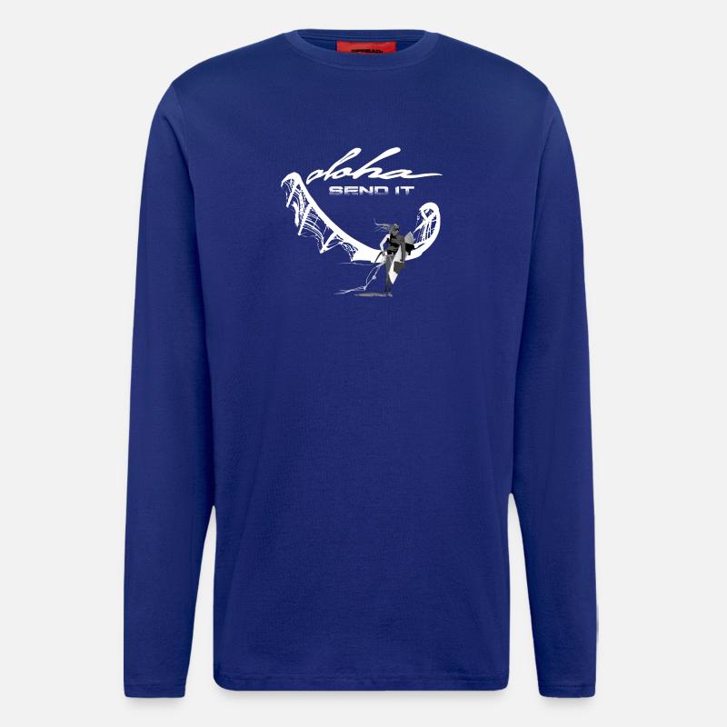 Send it Kitesurferin - Langarmshirt - made by SPREAD  - Iconic Blue