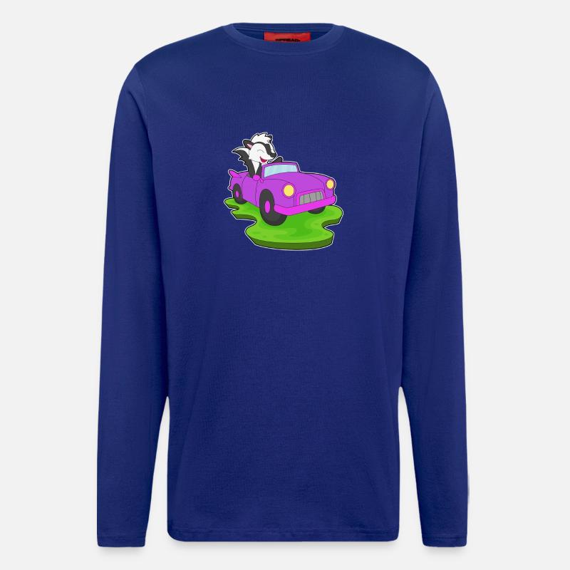 Faultier Auto - Langarmshirt - made by SPREAD  - Iconic Blue