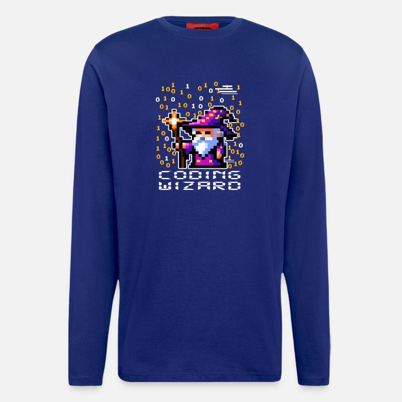 Wizard Pixel Code - Longsleeve - made by SPREAD  - Iconic Blue