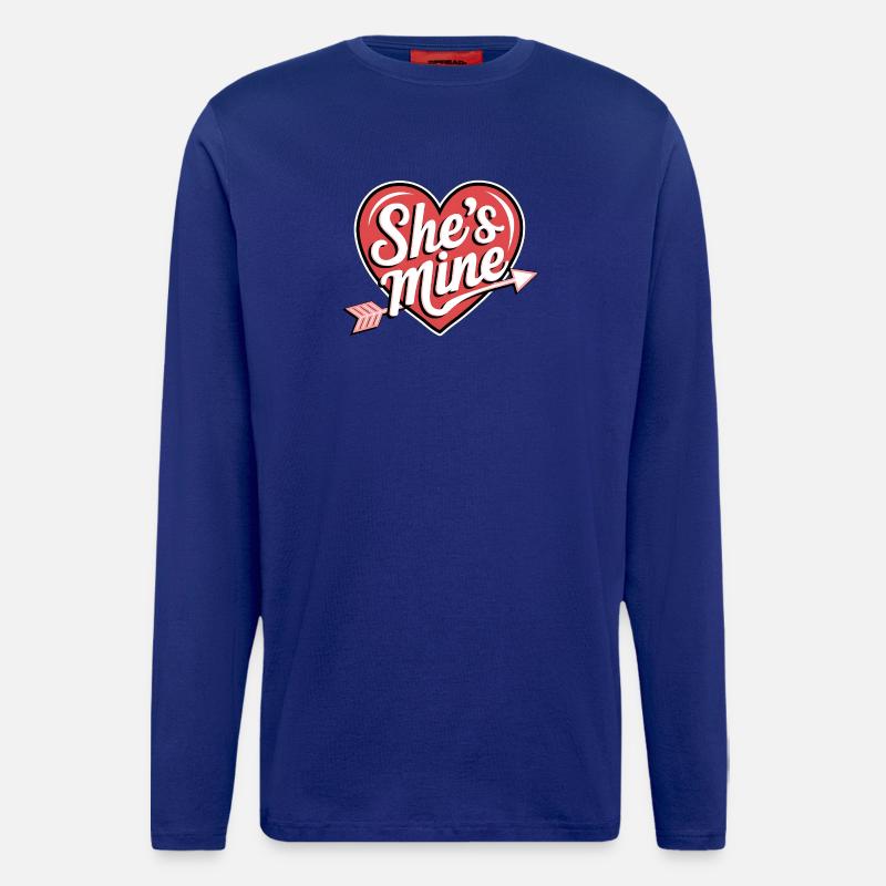She's Mine Heart Arrow - Longsleeve - made by SPREAD  - Iconic Blue