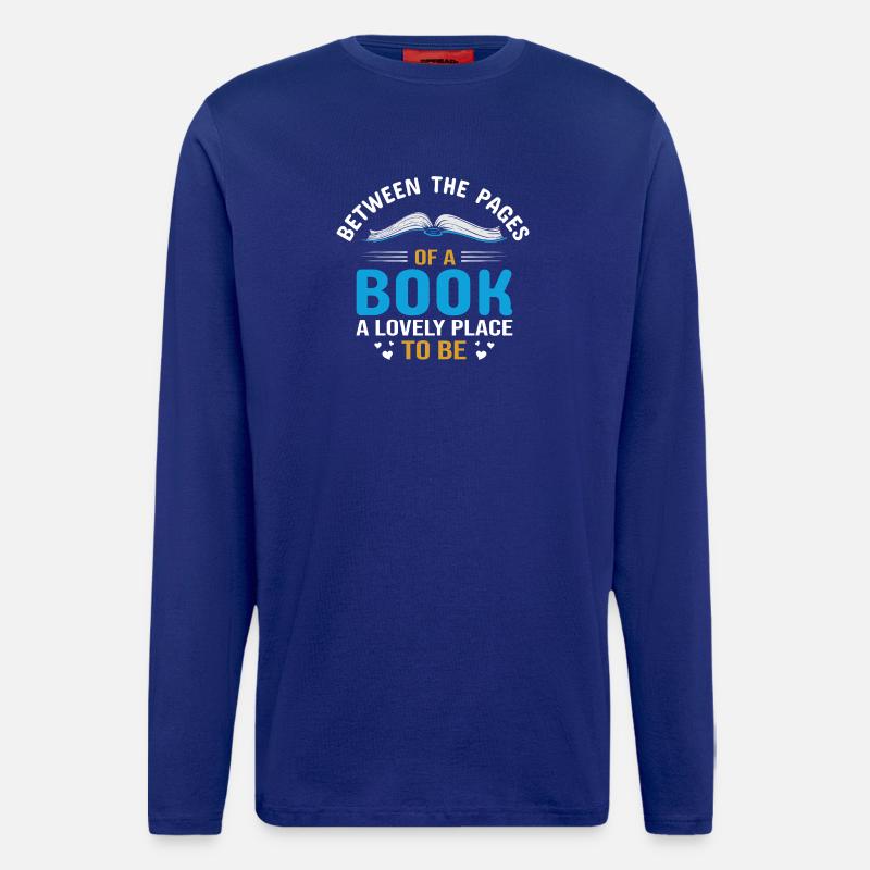Zwischen den Seiten eines Buches - Langarmshirt - made by SPREAD  - Iconic Blue