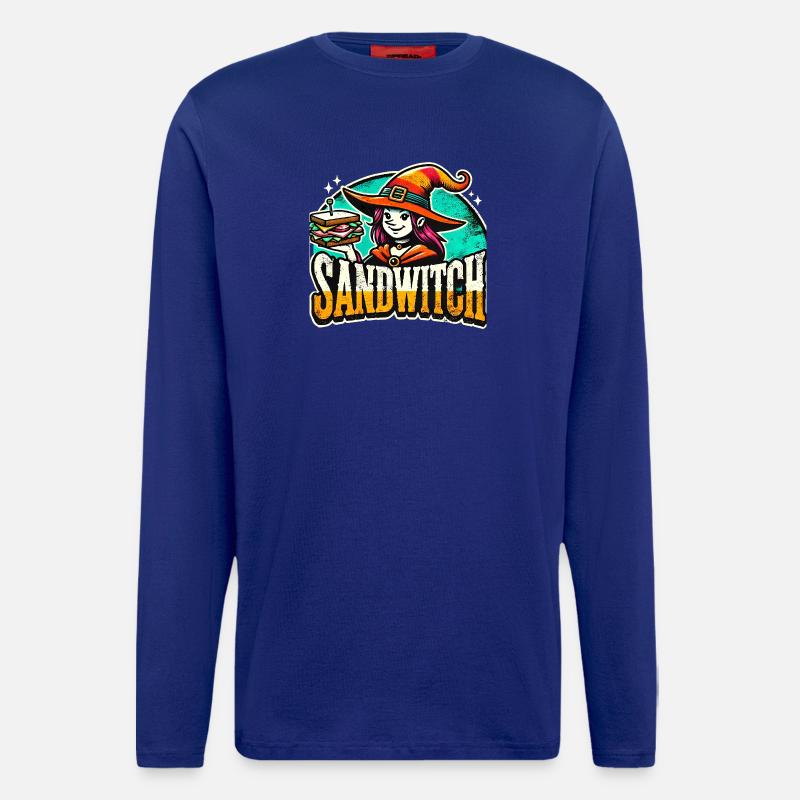 Sandwitch Witch Sandwich Funny Halloween - Longsleeve - made by SPREAD - Iconic Blue