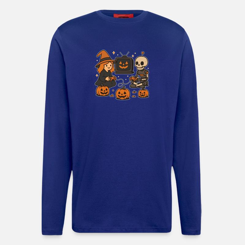 Hexenabend Gaming Duo - Langarmshirt - made by SPREAD  - Iconic Blue