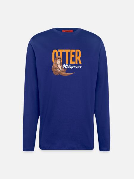 Otterflüsterer Seeotter Cartoon - Langarmshirt - made by SPREAD - Iconic Blue