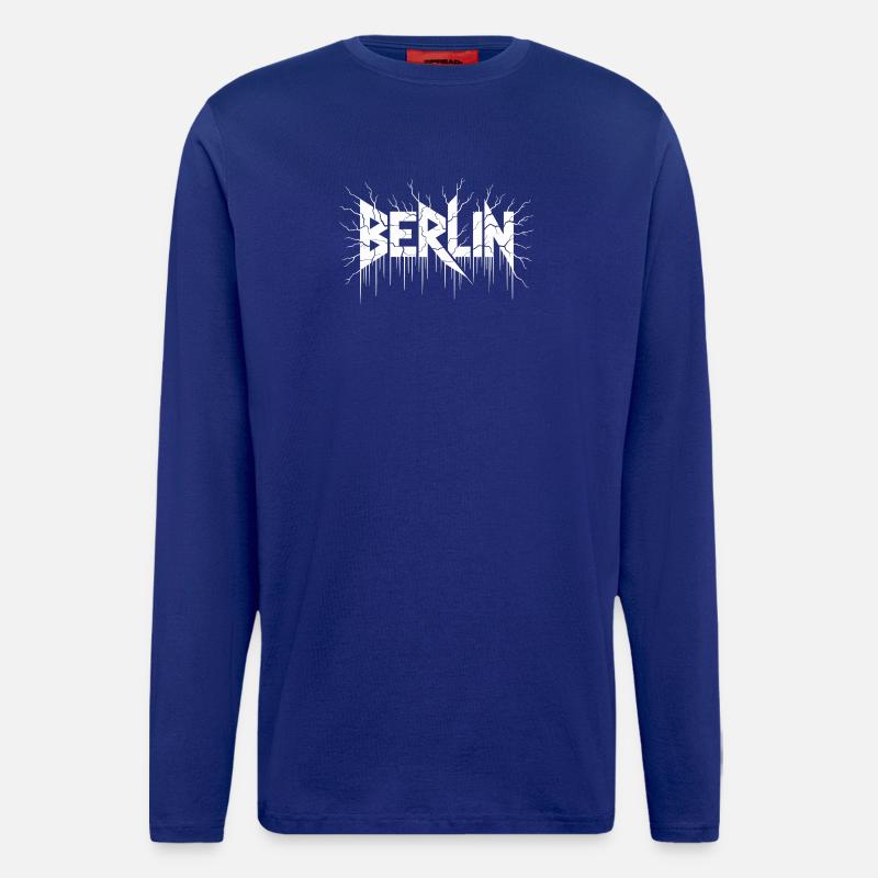 Berlin Blitzwurzeln Grafik - Langarmshirt - made by SPREAD - Iconic Blue