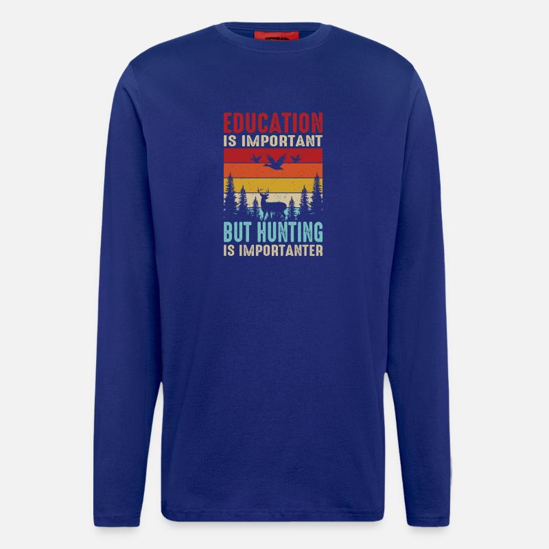 Hunter Gift Hunting Hunting Hunter Exam - Longsleeve - made by SPREAD - Iconic Blue