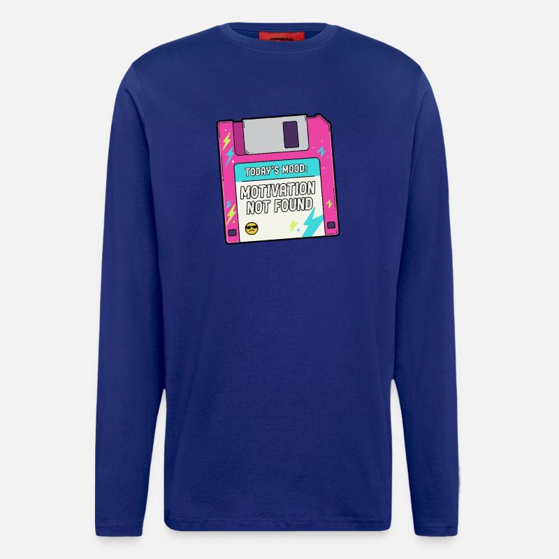 Auf der Diskette fehlt die Motivation - Langarmshirt - made by SPREAD  - Iconic Blue
