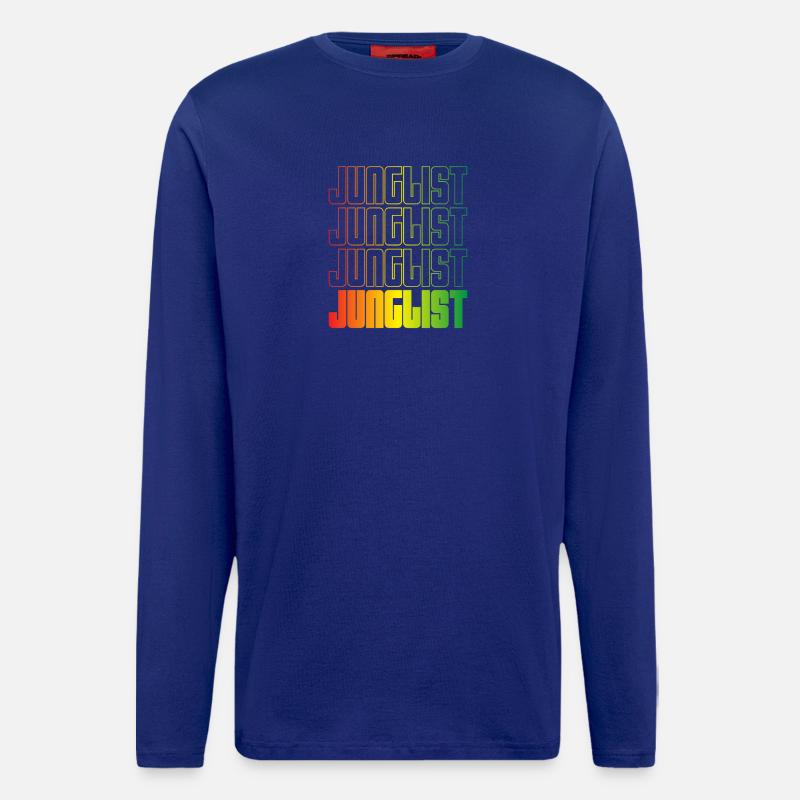 Junglist Gradient Text DNB - Longsleeve - made by SPREAD  - Iconic Blue