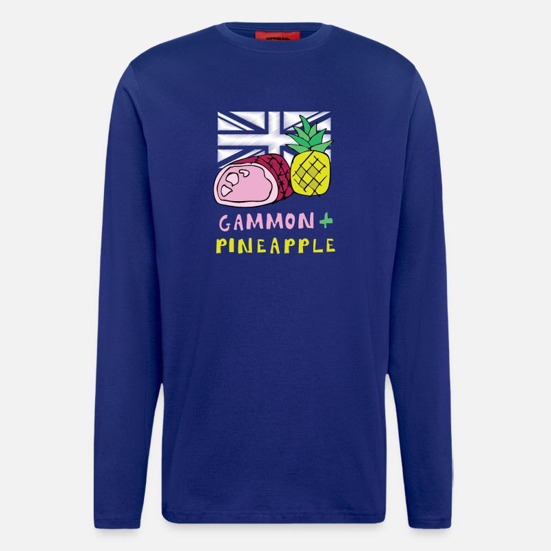 Gammon Pineapple Pop Art Tee - Longsleeve - made by SPREAD  - Iconic Blue