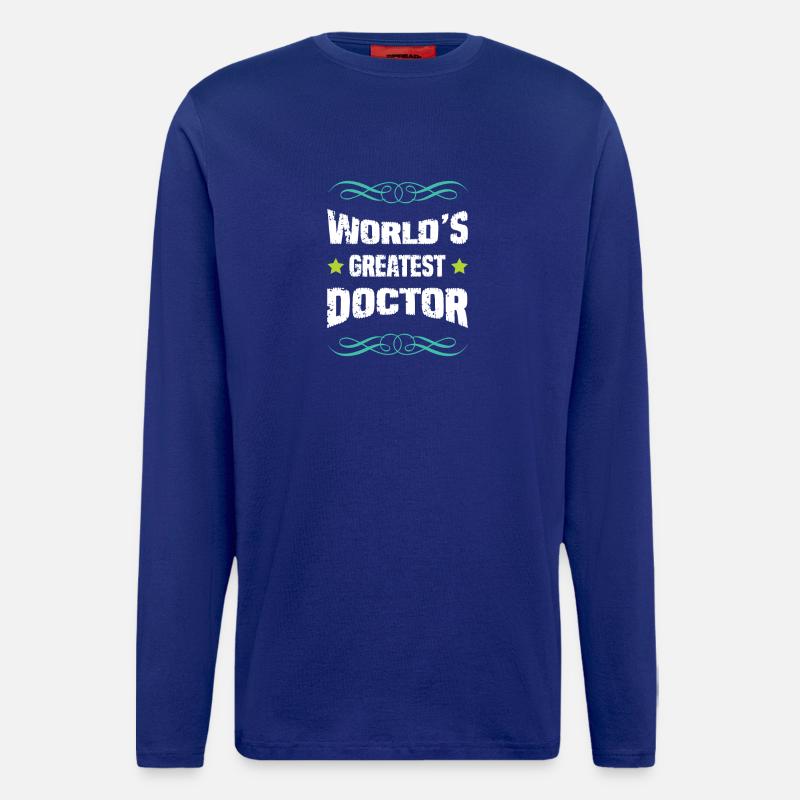 Weltbester Doktor TShirt Design - Langarmshirt - made by SPREAD  - Iconic Blue
