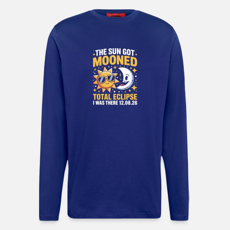 Sun Moon Total Eclipse Saying - Longsleeve - made by SPREAD - Iconic Blue