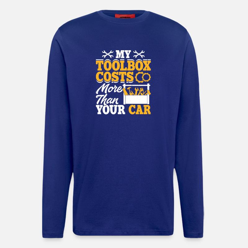 Mechaniker Mechatroniker Schrauber Geschenk - Langarmshirt - made by SPREAD  - Iconic Blue