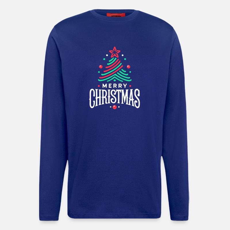 Frohe Weihnachten 1 - Langarmshirt - made by SPREAD - Iconic Blue