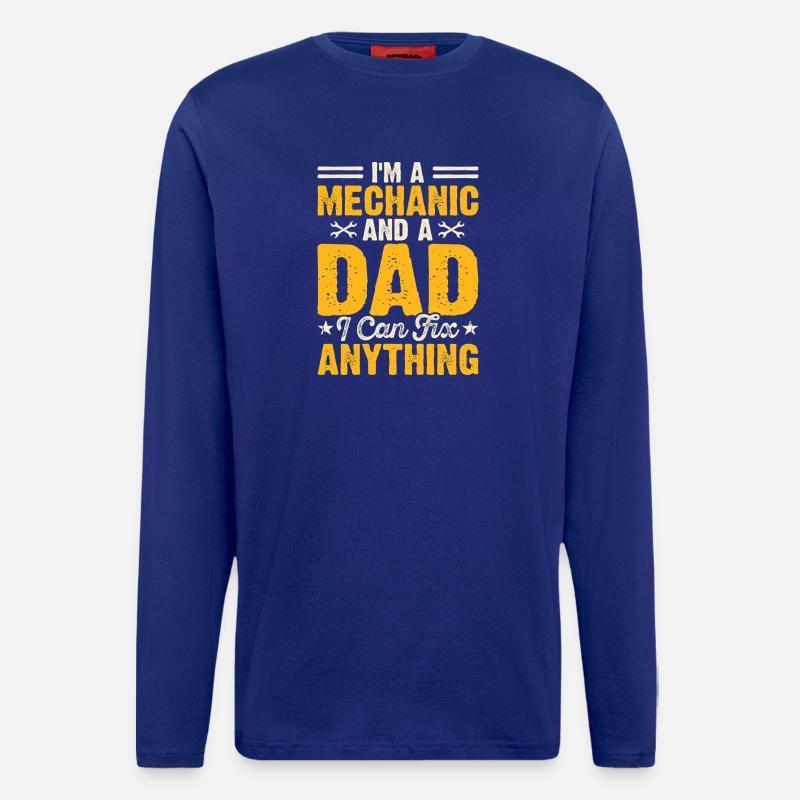 Mechanic Mechatronics Technician Handyman Gift - Longsleeve - made by SPREAD  - Iconic Blue