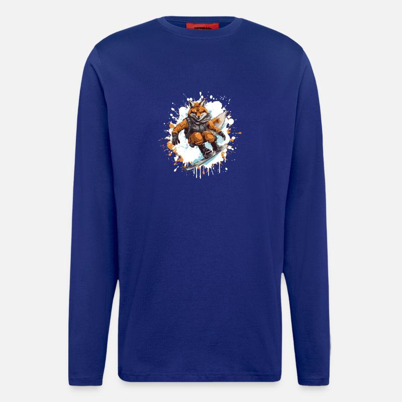 Fuchs Snowboard - Longsleeve - made by SPREAD  - Iconic Blue