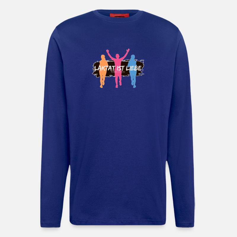 Lactate is Love – Runner Edition - Longsleeve - made by SPREAD  - Iconic Blue
