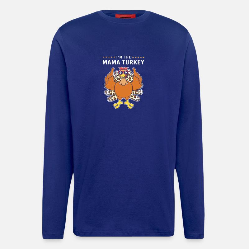Thanksgiving Mama Mutter Oma Großmutter - Langarmshirt - made by SPREAD  - Iconic Blue